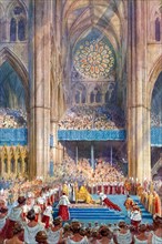 . English: A scene from the coronation of George VI. 1937. Henry Charles Brewer (1866 ÔÇô 1943) 143 Coronation of George VI 1937