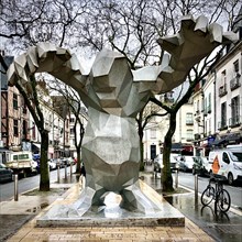 « Le Monstre » sculpture (2004) by Xavier Veilhan in the Place du Grand-Marche, Tours, France.