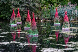 The object of land art at Vilnius University Botanical Garden.
15th Earth Art Exhibition "Discoveries" at the opening day
