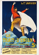 Le Trait-D’union - Vintage poster - Leonetto Cappiello. Advertisement poster, c 1916.