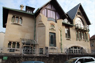 art nouveau house (villa majorelle) in nancy in lorraine (france)