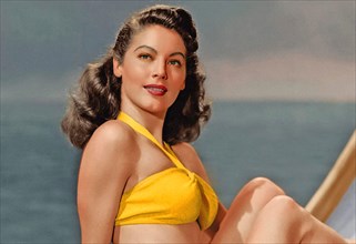 AVA GARDNER (1922-1990) American film actress and singer about 1950
