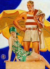 Joseph Christian Leyendecker (American, 1874-1951) Summer, The Saturday Evening Post cover, August 27, 1927