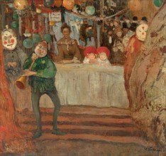 Witold Wojtkiewicz - Circus - In Front of a Miniature Theatre - 1906