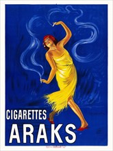 Cigarettes Araks by  Leonetto Cappiello (1875-1942). Poster published in 1925 in France.