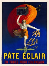 Pâte Eclair, en tubes pour fourneaux by Leonetto Cappiello (1875-1942). Poster published in 1912 in France.