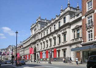 Burlington House, Piccadilly, London, UK. Home to the The Royal Academy of Arts. Main street elevation.
