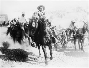 Vintage photo of Mexican revolutionary general Francisco “Pancho” Villa (1878 – 1923). Photo circa 1914.