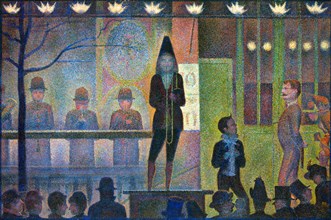Circus Sideshow (or Parade de Cirque) - by Georges Seurat, 1888