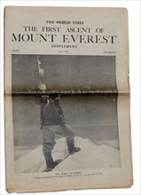 The Times supplement from 1953 announcing the first ascent of Mount Everest