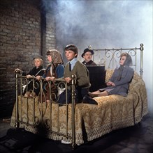 RELEASE DATE: December 13, 1971. MOVIE TITLE: Bedknobs and Broomsticks. STUDIO: Walt Disney Pictures. PLOT: An apprentice witch, 3 kids and a cynical conman search for the missing component to a magic...