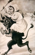 1900s Germany The Krampus Devil Postcards Poster