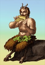 In Greek religion and mythology, Pan is the god of the wild, shepherds and flocks, nature of mountain wilds, hunting and rustic music, and companion of the nymphs. He has the hindquarters, legs, and h...