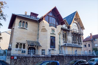 Villa Majorelle, Art Nouveau house, 1901-1902 by Henri Sauvage, Rue Louis Majorelle, Nancy, Meurthe-et- Moselle, (Grand Est), France