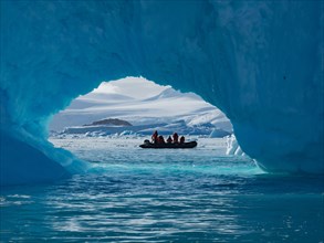 Zodiac cruise amongst the ice at Cierva Cove on the Antarctica Peninsula