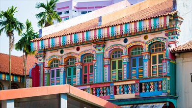 Architecture & painting walls in Little India, Singapore, taken during diwali 2020
