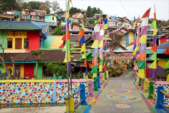 Kampung Pelangi or Rainbow Village is an idea that has become popular across indonesia as an inexpensive way to brighten up less affluent parts of the