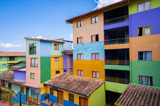 beautiful colors in the village of Guatapé, Antioquia, Medellin