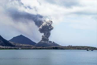 Mt Tavurvur active volcano. Rabaul; Papua New Guinea;
