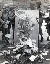 Chile, 1973. Soldiers Burning Marxist literature