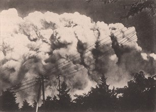Japan Earthquake 1923: Cumulo-nimbus which appeared in the sky over Tokyo on the Sept. 1- A view taken from the uptown section of the city