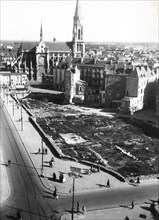 the center of nantes after the bombings of 1943