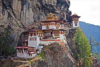 The Taktshang Monastery  or "Tiger's Nest" near Paro, Bhutan Asia.92506_Bhutan-Drugyel-Dzong-Paro