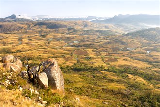 View across Andringitra National Park in southern Madagascar.