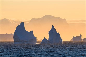 iceberg at sunrise, Antarctica