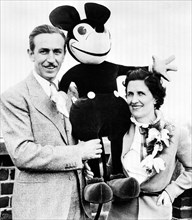 WALT DISNEY (1901-1966) with his wife Lillian about 1926