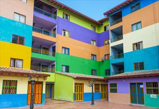 Colorful building in Guatape, Colombia
