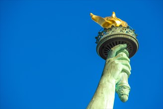 detail of statue of liberty at new york usa
