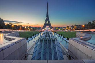 Paris, France. Image of Paris at sunrise with the Eiffel Tower.