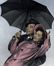 Du sollst mein Gluecksstern sein, (SINGIN' IN THE RAIN) USA 1952, Regie: Gene Kelly, GENE KELLY, DEBBIE REYNOLDS, Stichwort: Regenschirm