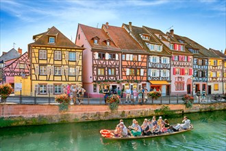 Half timbered houses in Petite Venise (Little Venice) district, Colmar, France
