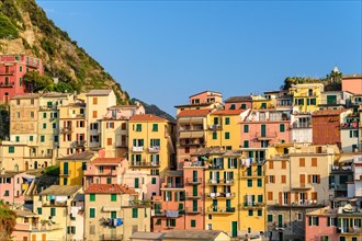 Italy Riviera at Colorful Manarola village, Cinque Terre, Italy