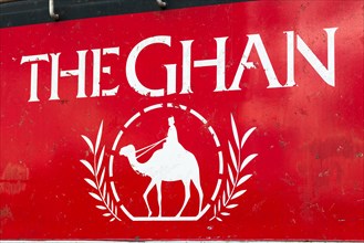The famed Ghan train at Alice Springs railway station. Central Australia