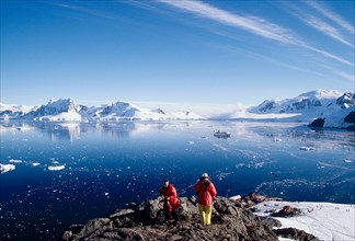 Tourists in Antarctic