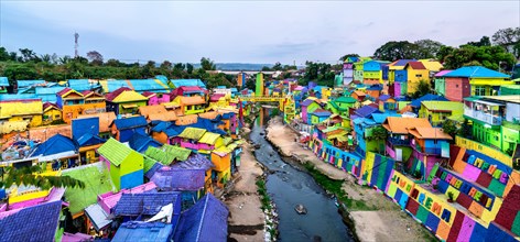 Kampung Warna-Warni Jodipan, the Village of Color in Malang, Indonesia