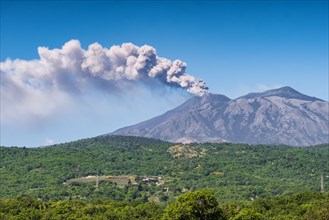 Volcano Etna eruption in Sicily