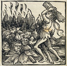 The burning of the Jews in Deggendorf, due to the allegation of the blasphemy.