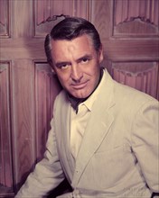 CARY GRANT Colour portrait by BUD FRAKER publicity for TO CATCH A THIEF 1955 director ALFRED HITCHCOCK based on novel by David Dodge screenplay John Michael Hayes costumes Edith Head Paramount Picture...