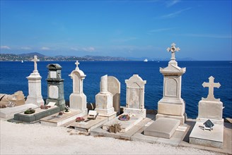 Saint-Tropez cemetery overlooking the sea