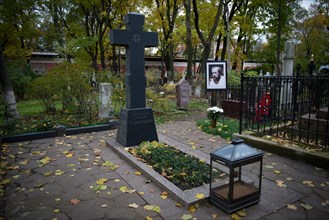Aleksandr Isayevich Solzhenitsyn buried at Donskoy Monastery, Moscow