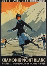 1920s France Chamonix Poster