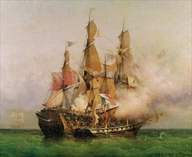 Ambroise Louis Garneray   The Taking of the 'Kent' by Robert Surcouf in the Gulf of Bengal