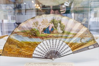 England, London, Greenwich, The Fan Museum, Display of Historical Fans