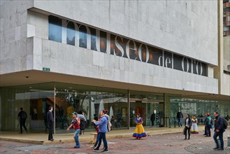 outside view of Gold Museum or Museo del Oro, Bogota, Colombia, South Americ