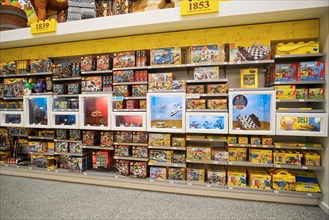 A display of toys and games at the Lego store on FIfth Ave. in Manhattan, New York City.