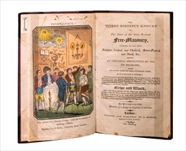The Three Distinct Knocks, an early 19th century book about the rituals of the Freemasons (c.1818).